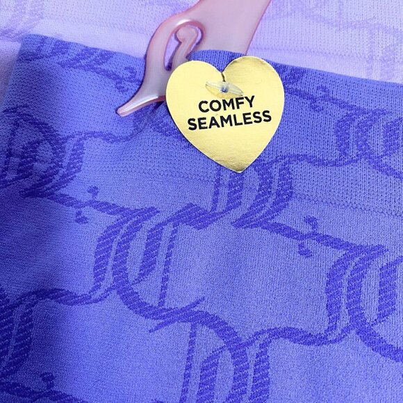 Juicy Couture Purple Pink White Gray Seamless Panty Shorts Underwear Set Size XL - Picture 5 of 7